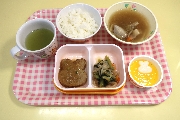 ９月２９日(金)３歳児からの給食(さくら１組)