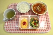 １月１８日(木)３歳児からの給食(さくら１組)